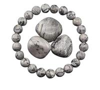 YONGHONGKEJI Crystal Bracelets for Women 8Mm Beaded Bracelets for Men Reiki Healing Gemstone Yoga Stone Chakra Bangles for Women Birthday Christmas Jewellery Gifts Map Stone