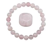 YONGHONGKEJI Crystal Bracelets for Women 8Mm Beaded Bracelets for Men Reiki Healing Gemstone Yoga Stone Chakra Bangles for Women Birthday Christmas Jewellery Gifts Rose Quartz