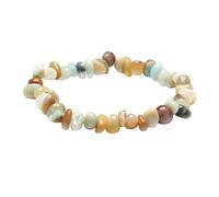 YONGHONGKEJI Crystal Bracelets For Women, Handmade Natural Crystal Bracelets For Women Stretch Irregular Chips Beaded Bangles Jewelry Gifts For Mum Align Chakras Promote Communication Amazon Stone