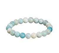 YONGHONGKEJI Healing Crystal Bracelet Natural Gemstone Bead Bracelets for Women Men Energy Quartz Crystal Stone Stretch Bangles 7 Chakra Friendship Wristbands Jewelry Gifts Amazon Stone 10Mm