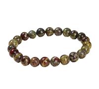 YONGHONGKEJI Healing Crystal Bracelet Natural Gemstone Bead Bracelets for Women Men Energy Quartz Crystal Stone Stretch Bangles 7 Chakra Friendship Wristbands Jewelry Gifts Dragon Blood Stone 6Mm