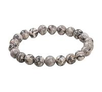 YONGHONGKEJI Healing Crystal Bracelet Natural Gemstone Bead Bracelets for Women Men Energy Quartz Crystal Stone Stretch Bangles 7 Chakra Friendship Wristbands Jewelry Gifts Map Stone 8Mm