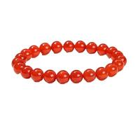 YONGHONGKEJI Healing Crystals Bracelet for Women Crystals and Gemstones Bangles 7 Chakra Natural Stone Bracelet Elegant Beaded Beaded Wristbands Friendship Jewelry Gifts Red Agate 8Mm