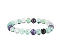 YONGHONGKEJI Healing Crystals Bracelet for Women Crystals and Gemstones Bangles 7 Chakra Natural Stone Bracelet Elegant Beaded Beaded Wristbands Friendship Jewelry Gifts Fluorite 6Mm