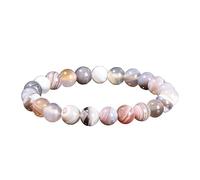 YONGHONGKEJI Healing Crystals Bracelet for Women Crystals and Gemstones Bangles 7 Chakra Natural Stone Bracelet Elegant Beaded Beaded Wristbands Friendship Jewelry Gifts Gray Agate 10Mm