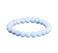 YONGHONGKEJI Healing Crystals Bracelet for Women Crystals and Gemstones Bangles 7 Chakra Natural Stone Bracelet Elegant Beaded Beaded Wristbands Friendship Jewelry Gifts Angelite 8Mm
