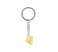 YONGHONGKEJI Irregular Shape Keyring Pendant,Natural Citrine Stone Motorcycle Crystal Gemstone Keychain Women Silver Handbag Decor For Men Girls