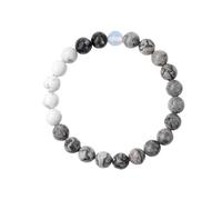 YONGHONGKEJI Planet Bracelet Solar System Universe Galaxy Natural Stone Beaded Bracelets for Women Stretch Cuff Bangle Eight Planets Guardian Star Wristbands for Men Astronomy Gifts Moon