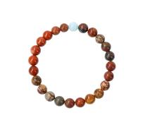 YONGHONGKEJI Planet Bracelet Solar System Universe Galaxy Natural Stone Beaded Bracelets for Women Stretch Cuff Bangle Eight Planets Guardian Star Wristbands for Men Astronomy Gifts Mars