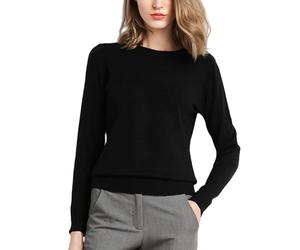 YONGHONGKEJI Sweaters for Women,Womens Long Sleeve Jumpers Lightweight Crew Neck Sweater Tops Casual Soft Knit Pullover for Ladies Regular-Fit Sweatshirts Plain Dressy Tunic for Autumn Winter
