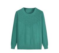 YONGHONGKEJI Womens Sweaters,Middle Aged and Elderly Sweater Women Lightweight Knitwear Old Lady Jumper Casual Tops Grandma Wear Soft Comfortable Sweatshirt Old Lady Costume