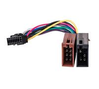 Yongjiangxia 16-Pin Wire Harness for Kenwood Car Stereo, Wood Material, Proprietary Cable, Aftermarket Stereo Installation