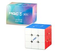 YongJun YJ MGC3 BETA 3x3x3 Magic Puzzle Cube Smooth Puzzles YJ beta 3x3 Twsit Puzzle Brain Teasers Toy Stickerless Multicolor Glossy UV Coated Maglev Version