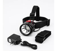 Yongkist High Power Rechargeable Headlamp with One-Button Control, Long Range LED Miner Headlight, Adjustable Light Modes, Waterproof Head Torch for Camping, Hiking, Caving, Emergency Work Light