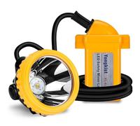 Yongkist Safety Mining Headlight Underground Headlamp Rechargeable Hard Hat Headlamp Explosion Rroof Headlight Cap Lamp for Coal Miner Outdoor Sports (KL4LMP-Smart Size)