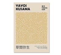YONGKUIQMK Abstract Yayoi Kusama Orange Wall Art Matisse Mark Rothko Posters and Prints Flower Market Canvas Painting Mural Decoration(K,40x50cm No Framed)