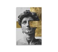 YONGKUIQMK David Statue Canvas Painting Poster Michelangelo's David Print Greek Statue Wall Art Home Decor(ZP2387-2,30X40cm No Frame)