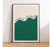 YONGKUIQMK Keep Going Minimalist Wall Art Prints Canvas Painting Poster Picture For Living Kids BedRoom Home Decor(40x60cm No Frame)