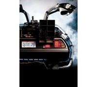 YONGKUIQMK Scandinavian Minimalist Wall Art Classic Movie Clips Back To The Future Delorean Time Machine Poster Prints Home Decor(30x40cm no frame)