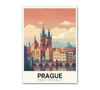 YONGKUIQMK Travel City Rome Sofia Vienna Zurich Lisbon Wall Art Canvas Painting Nordic Posters Prints Pictures For Living Room Decor(A,50x70cm Unframe)