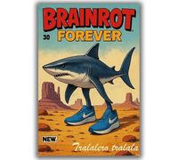 YONGKUIQMK Vintage Trendy Comic Wall Art Decor Funny Weird Creature Poster Home Room Garage Bar Decor(DEWW91a,50x75cm No Frame)