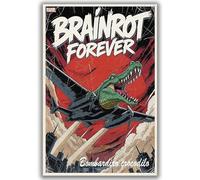 YONGKUIQMK Vintage Trendy Comic Wall Art Decor Funny Weird Creature Poster Home Room Garage Bar Decor(DEWW87a,20x30cm No Frame)