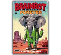 YONGKUIQMK Vintage Trendy Comic Wall Art Decor Funny Weird Creature Poster Home Room Garage Bar Decor(DEWW86a,20x30cm No Frame)