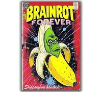 YONGKUIQMK Vintage Trendy Comic Wall Art Decor Funny Weird Creature Poster Home Room Garage Bar Decor(DEWW88a,30x45cm No Frame)