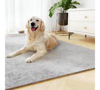 YONGLSP Chew Proof Dog Crate Mat - Waterproof Washable Kennel Pad, Non-Slip Floor Protector, Indestructible Pet Cage Liner to Prevent Scratches & Wear, Large Rug for Indoor Dogs & Cats (B,50 * 70CM)