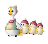 YONGLSP Tummy Time Duck Family Toy, Crawling & Swinging Duck with Baby Ducks, Interactive Motor Skill Development Toy, Christmas Stocking Stuffers for Toddlers Boy Girl