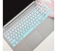 YongMai Keyboard Cover Skins for Lenovo Yoga 7i 15.6" 16", Flex 5 15.6, IdeaPad 3 3i 15.6, Slim 7 15.6, ThinkBook 15 G2 G3 15p, ThinkBook Gen 4 15.6 (Gradient Mint Green, Silicone)