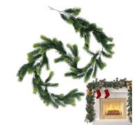Yongmcxhhj Christmas Garland for the Mantle, 178 cm Artificial, Real Feel Christmas Garlands for Fireplace, for Decoration, for Home, Fireplace, Stairs, Table, Door, Entrance, Garden, Yard, Patio