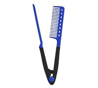 Yongmcxhhj Comb for straightening hair with handle, V-shape hair styling, partition straightener, straightener comb attachment, for home, holiday, on the go, hotel, appointments