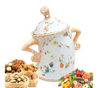 Yongmcxhhj Creative Cup Ornament Canister With Attitude 20x17.5x10cm Storage Jars With Attitude Airtight Lid Easy To Use PVC Food Storage Containers For Coffee Tea Sugar Cookie