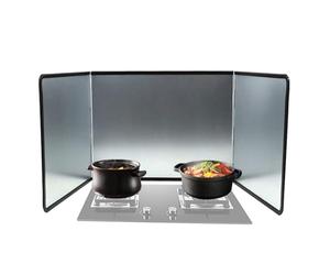 Yongmcxhhj Folding Nonstick Oil Stove Back Splash, 4 Sided Portable Anti Splatter Shield, Stove Splatter Guard, Wall Gas Hob Protector Screen for Kitchen Counter Work Top, Cooking, Camping