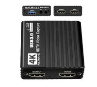 Yongmcxhhj Game Capture Card - 1080P Audio Capture Adapter,60FPS Recorder, 4K Device for Monitor TV Conference Live Broadcast Streaming Teaching