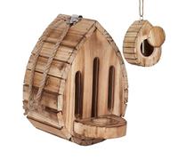 Yongmcxhhj Garden Nest Box Butte- Hotel Wood But=terfly House For G- Wall Mounted With Butter-fly House And Feeder For G- Hanging Decor Outdoors With Side Door