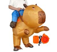 Yongmcxhhj Rideable Inflatable Capybara Costume For Adults And Kids Hilarious Giant Animal Onesie Outfit Perfect Rideable Animal Costume For Adults For Halloween Party, School Events