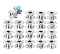 Yongmcxhhj Sewing Machine Bobbin Case,20-Piece Stainless Steel Bobbins Kit - Sewing Machine Fittings,for Tailors Designers Professionals Beginners Men Women Grandma Mom