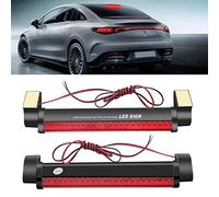 YONGMING 12V LED Third Brake Light Strip High Mount Stop Lamp 2PCS | 24SMD Red LEDs Provide Bright Instant Lighting For Cars, Trucks, RVs And Trailers With Easy Adhesive Installation