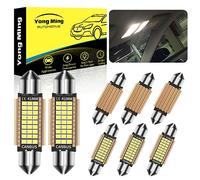 YONGMING 41mm Canbus Festoon Led C5W 239 6418 Bulb for number plate bulb car Interior Dome Light White AC/DC 12V, 8 Packs