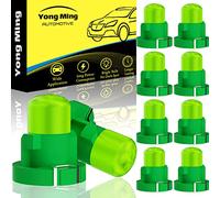 YONGMING T3 Green Neo Wedge Led Panel Instrument Guage Cluster Light Bulbs Dashboard Clock Lights 12V Climate Control Bulb Pack of 10