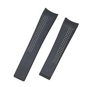 YONGNAGUI NASUNJIA 20mm 22mm Rubber Silicone Sport Edition Watchband Compatible With TAG HEUER Series Men Band Watch Strap Breathable Wrist Bracelet Belt F1(Without Clasp,22mm)