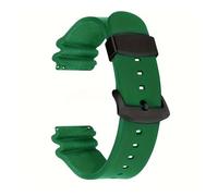 YONGNAGUI NASUNJIA 20mm 22mm Watch Band Compatible with No. 5 SKX007 SKX009 SRP777J1 Prospex Waterproof Diving Silicone Bracelet Sports Strap Metal Ring(Green-Metal-BK,20mm,No Logo)