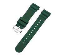YONGNAGUI NASUNJIA 20mm 22mm Watch Band Compatible with No. 5 SKX007 SKX009 SRP777J1 Prospex Waterproof Diving Silicone Bracelet Sports Strap Metal Ring(Green-Rubber-SV,20mm,No Logo)