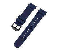 YONGNAGUI NASUNJIA 20mm 22mm Watch Band Compatible with No. 5 SKX007 SKX009 SRP777J1 Prospex Waterproof Diving Silicone Bracelet Sports Strap Metal Ring(Blue-Rubber-BK,22mm,No Logo)