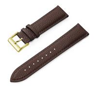 YONGNAGUI NASUNJIA Genuine Leather Watch Band 12 14 16 18 19 20 21 22 24 Mm Watch Strap for Man Women Wrist Watchband(Dark Brown 3,21mm)