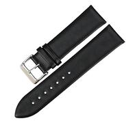 YONGNAGUI NASUNJIA Genuine Leather Watch Bracelet Watch Accessories Watch Strap Black Watchband Compatible with MIDO Compatible with DW Compatible with CK Compatible with TIMEX Watch Band(Black_14mm)
