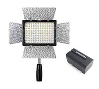 Yongnuo YN-160 III YN160 III Pro LED Video Light 5500K Color Temperature for Canon Nikon DSLR Camera DV and Camcorder with WINGONEER NP-F770 Battery and Battery Charger
