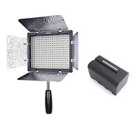 YONGNUO YN-300 III YN300 III Pro LED Video Light 5500K Color Temperature for DSLR Camera DV and Camcorder with WINGONEER NP-F770 Battery and Battery Charger